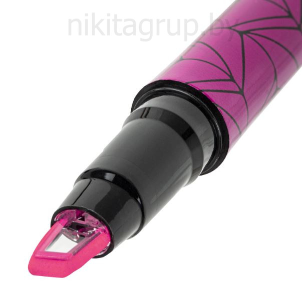 Текстовыделитель с прозрачным наконечником BRAUBERG "Clear", РОЗОВЫЙ, линия 1-5 мм