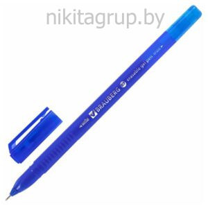 Ручка стираемая гелевая BRAUBERG DELTA, СИНЯЯ, трехгранная, узел 0,7 мм, линия 0,35 мм