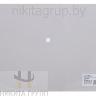 Папка конверт А4 на кнопке, прозрачная, Deli