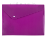 Папка-конверт с кнопкой A4, Trend NEON 180 мкм, волокно, цвет пурпурный