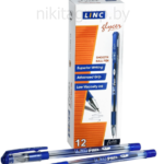 Ручка шарикиковая Linc Glycer синий 0,7 мм прозрачная круглая