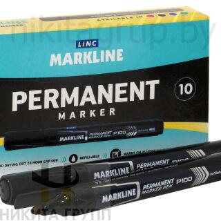 Маркер перманентный Linc MARKLINE 2,5-3,7 мм черный круглый