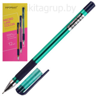 Ручка шариковая INFORMAT MICRO LINE синий 0,4 мм игольчатый наконечник