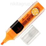 Маркер текстовыделитель LOREX Aromatic 1-3,5 мм оранжевый неон скошенный прозрачный корпус