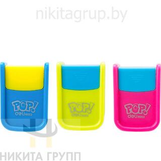 Точилка на 1 отв. "Pop!" ассорти с контейнером