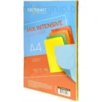 Бумага цветная INFORMAT INTENSIVE MIX 5 цветов по 20 л (80 г/м2, А4)