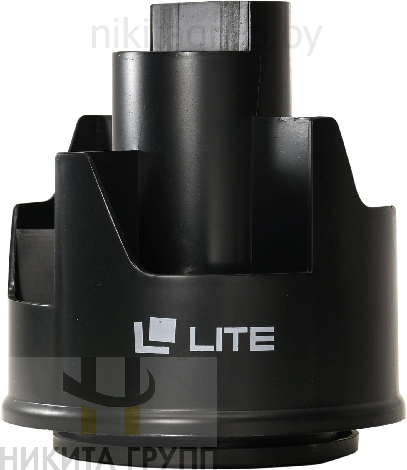 Настольный набор LITE ПРОФИ вращающийся 14 предметов, черный пластик