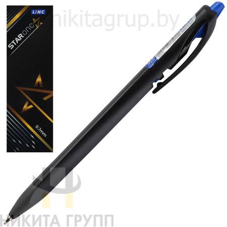 Ручка шариковая автоматическая Linc StarOne синяя 0,7 мм