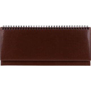 ПЛАНИНГ 56 л. недатированный SELECTION - CHOCO на гребне кожзам (коричневый),золотистый срез 300х130мм