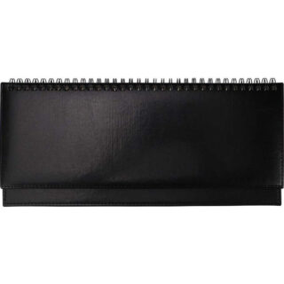 ПЛАНИНГ 56 л. недатированный SELECTION - BLACK на гребне кожзам (черный), золотистый срез 300х130мм