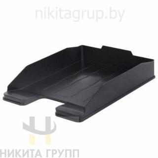 Лоток горизонтальный для бумаг с фиксатором черный