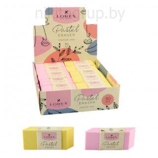 Ластик PASTEL CONTOUR LOVE 53х22х10 ассорти супермягкий