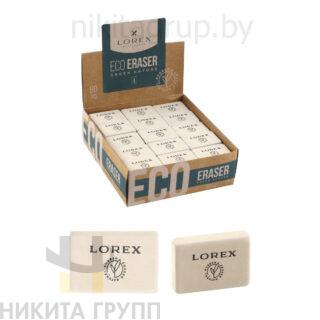 Ластик LOREX ECO GREEN NATURE 26х19х8 белый мягкий