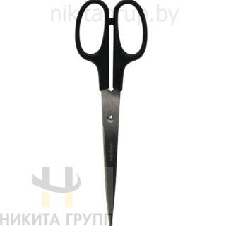 Ножницы 18 см черные ручки пластиковые INFORMAT