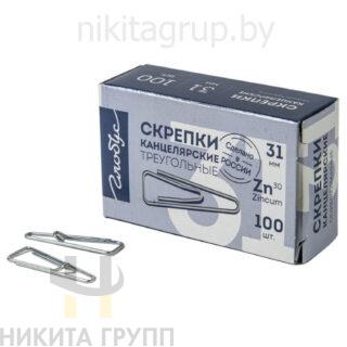 Скрепки 31 мм оцинкованные с загнутым краем100 шт.