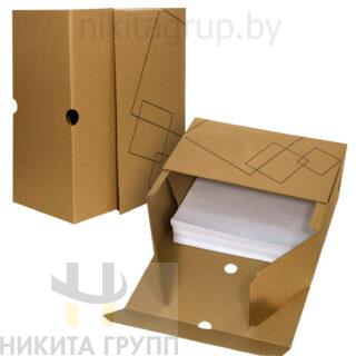 Короб архивный А4 серый клапан вместимость до 1400 листов