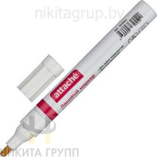 Маркер лаковый краска (лак) Attache 4 мм белый
