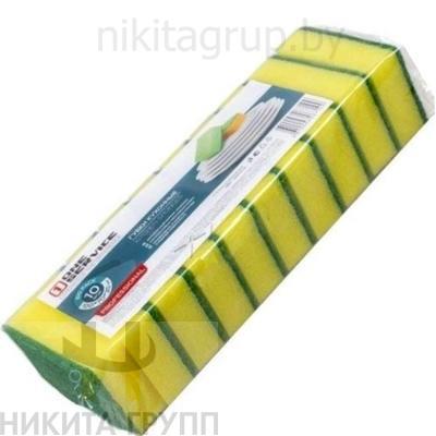 Губки кухонные Стандарт ONE SERVICE 10х7х3 10шт