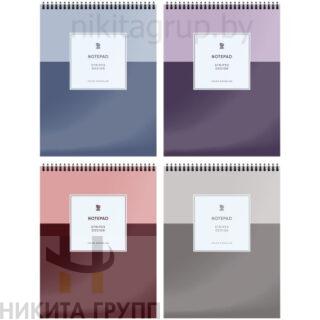 Блокнот А5 40 л Элегантный Минимализм на гребне клетка