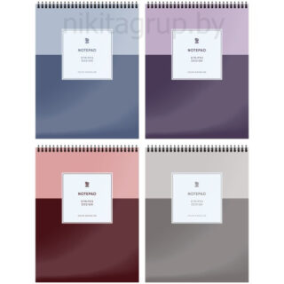 Блокнот А5 40 л Элегантный Минимализм на гребне клетка