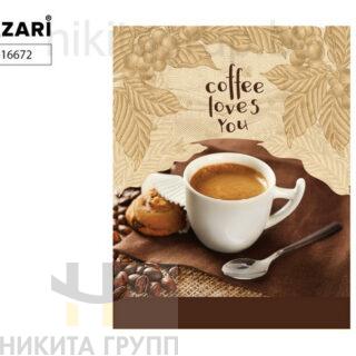 Бизнес-блокнот А6 64л Кофе клетка