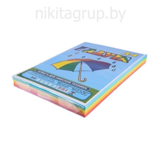 Бумага для офисной техники цветная А4мм "Радуга" 80г/м2 250 листов