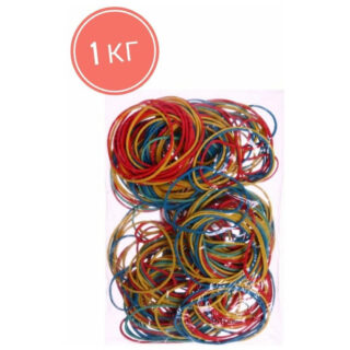 Банковская резинка 60мм цветная 1000г в упаковке