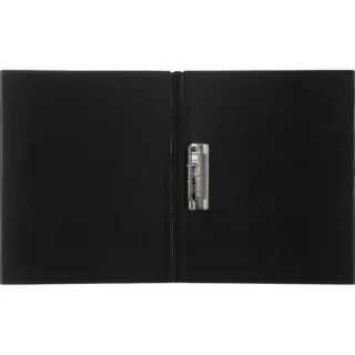 Папка с прижимам 1 зажим пластик А4 550мкм ЧЕРНАЯ