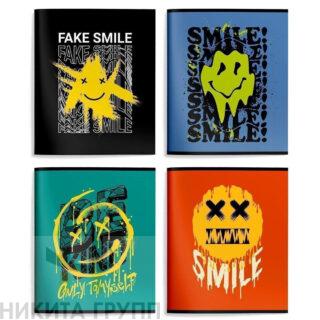 Тетрадь 48 л. А5 клетка УЛЫБНИСЬ