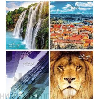 Тетрадь 48 л. А5 клетка скреп. офс.№2 ХИТ НАБОР