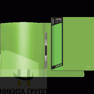 Папка с пружинным скоросшивателем A4 450мкм 2 кармана САЛАТОВАЯ