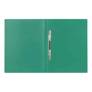 Папка с пружинным скоросшивателем A4 500мкм ЗЕЛЕНАЯ