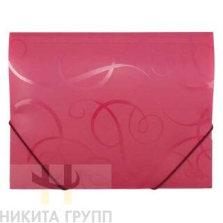 Папка с резинкой А4 BAROCCO красная