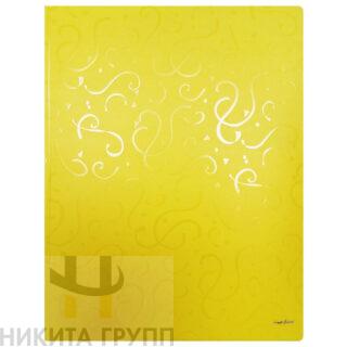 Папка с резинкой А4 BAROCCO лимон