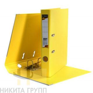 Папка с арочным механизмом (регистратор) A4 50 мм PP двусторонний метал окант ЖЕЛТАЯ