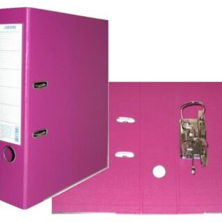 Папка-регистратор A4 75 мм двусторонний метал окант ФИОЛЕТОВАЯ