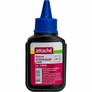Краска штемпельная Attache синяя 50 гр