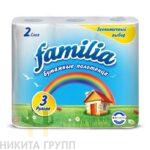 Полотенца бумажные  FAMILIA РАДУГА 2 СЛ 3 РУЛ